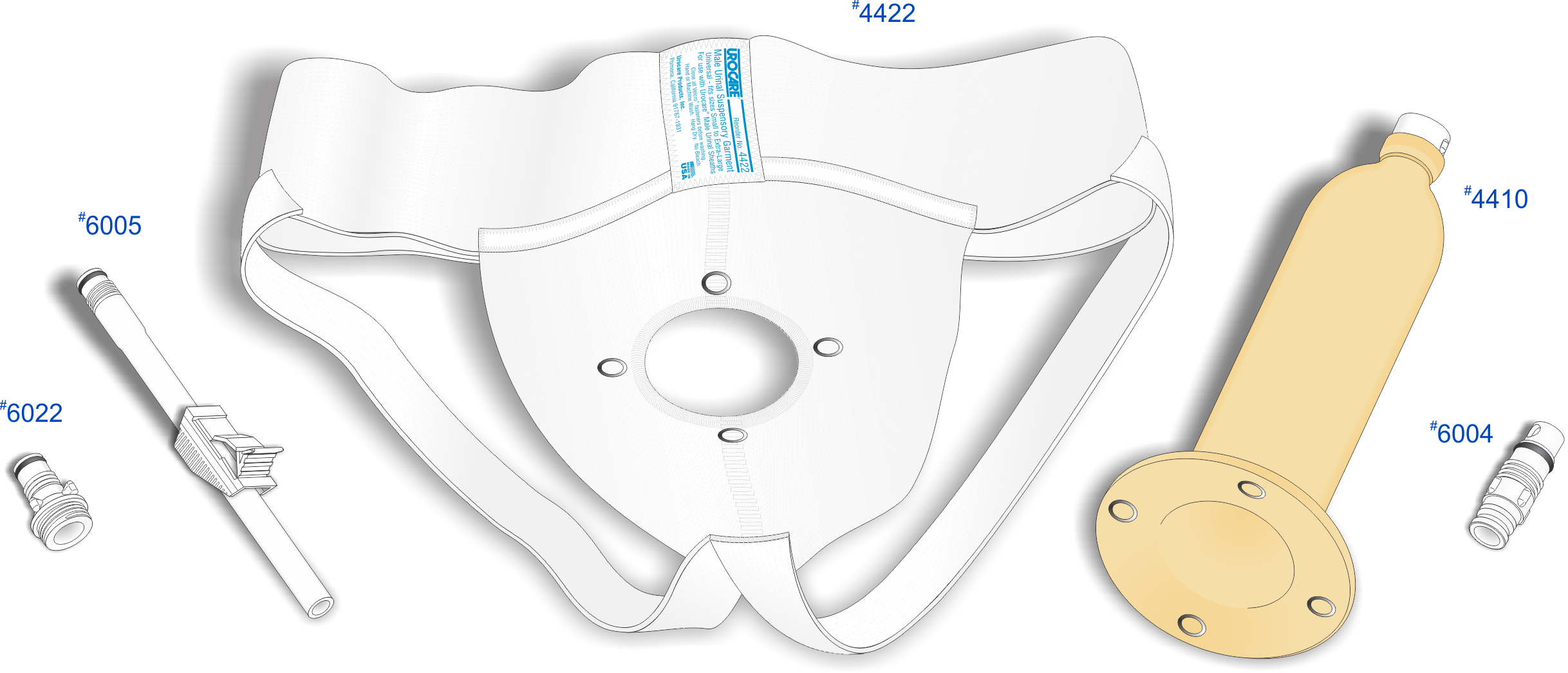 Urocare #4403 Universal Male Urinal Kit, Large enlarged view (opens in new window)