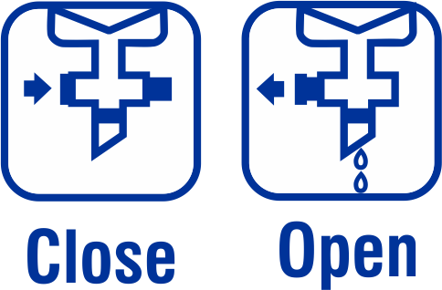 T-Valve closed position